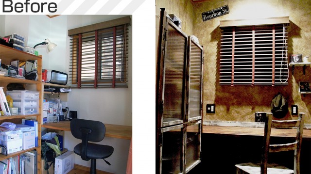 父の日のプレゼントは ビンテージ風の書斎