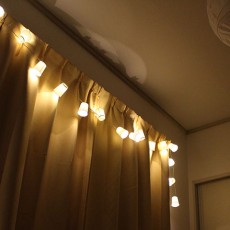 IKEAのLEDライトチェーンを使って光るガーランドを作ろう！