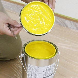 塗料缶の開け方