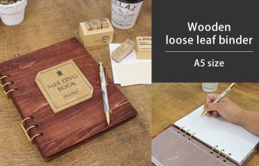 Wooden loose leaf binder