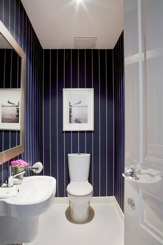 Blue Powder Room via pinterest