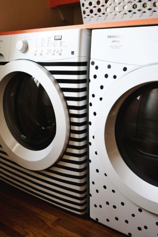 Electrical-tape-washer-dryer-makeover